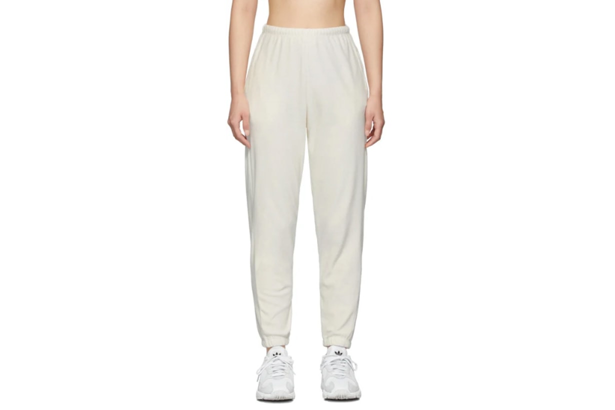 Gil Rodriguez SSENSE Exclusive Off-White Velour Beachwood Lounge Pants