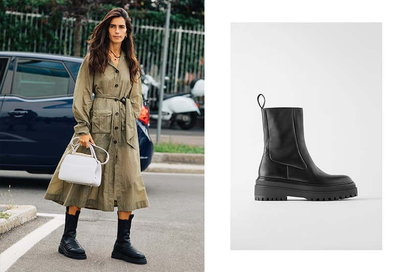 zara tendance bottes militaires shoes restock