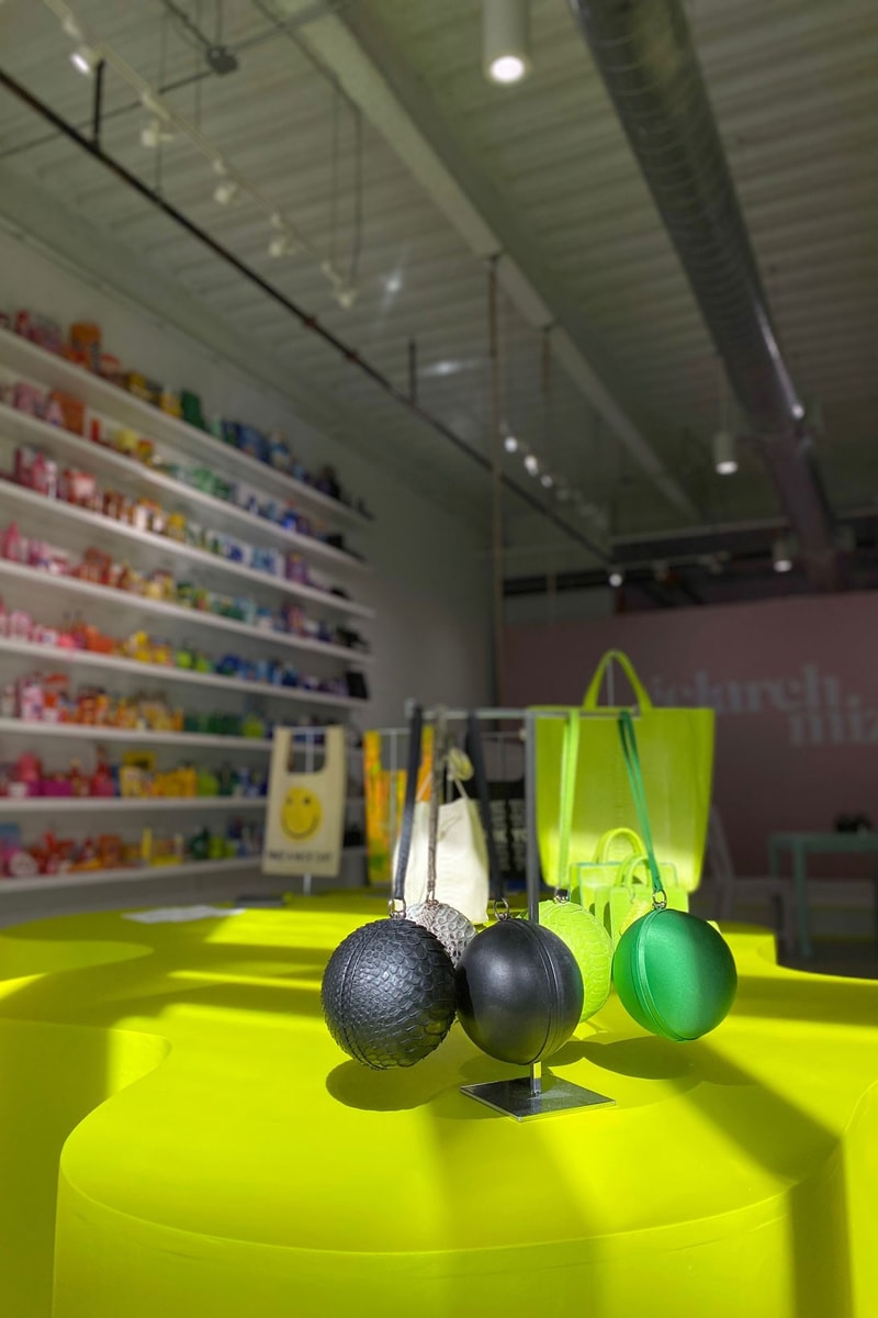 gelareh mizrahi art basel miami bodega pop up micro mini bags rainbow