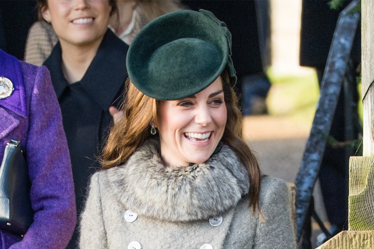 Kate Middleton grey Catherine Walker coat