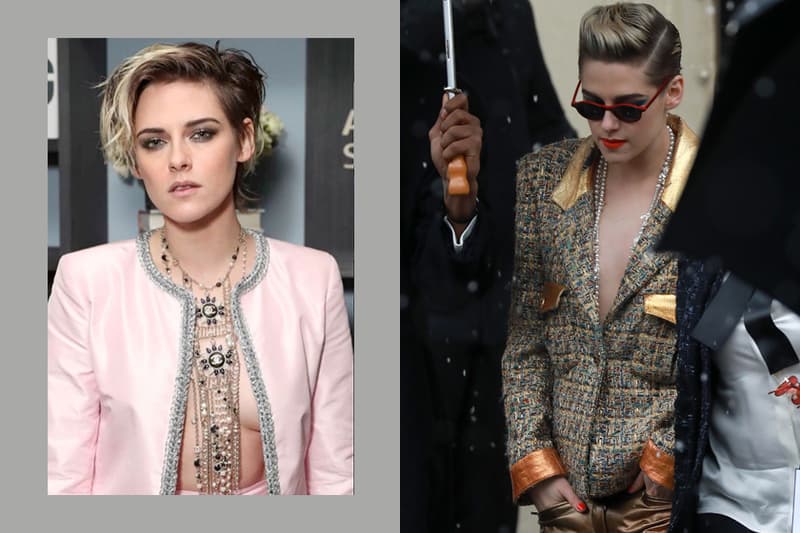 kristen stewart chanel braless Seberg sexy look