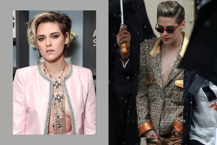 穿 Chanel 最有格的女明星：僅掛一條珠寶，Kristine Stewart 裸上身搭配經典小香外套！