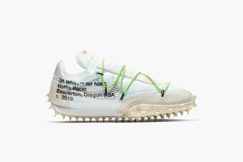 nike off white waffle racer athlete in prograss sneakers when debute