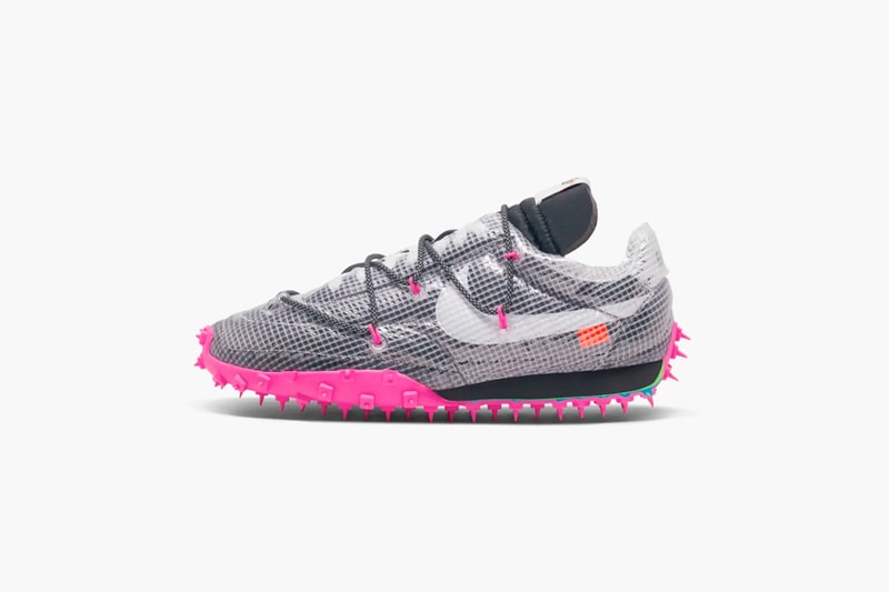 nike off white waffle racer athlete in prograss sneakers when debute