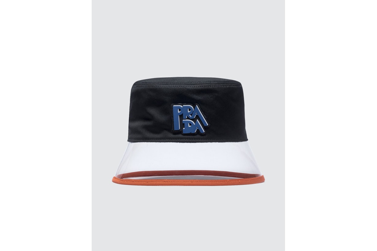 PRADA PVC Popeline And Plex Bucket Hat