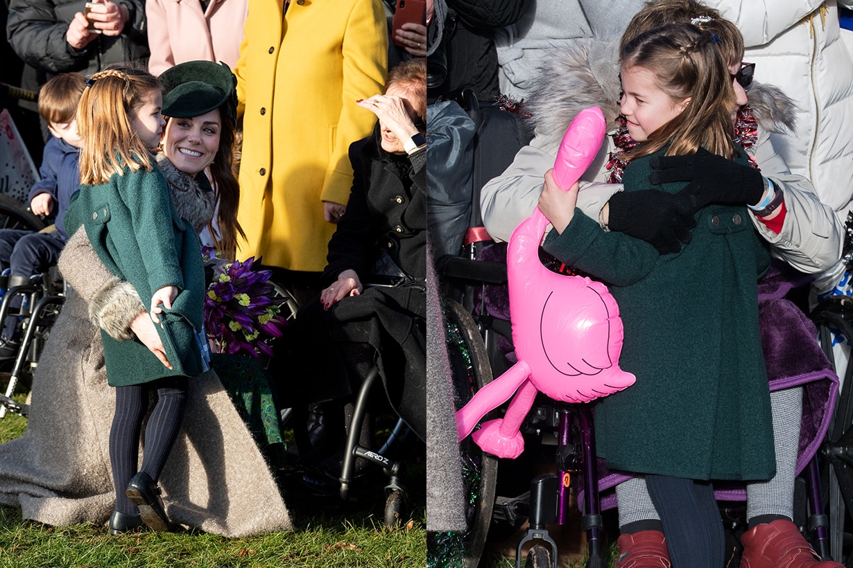 Princess Charlotte Prince George Prince Louis Prince William Kate Middleton Queen Elizabeth II Christmas 2019 Sandringham House St. Mary Magdalene Church British Royal Family