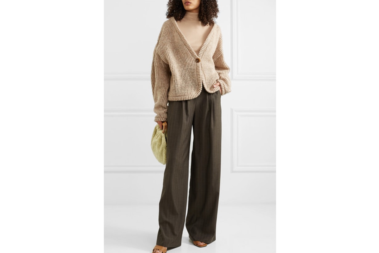 Ribbed Wool-blend Cardigan
