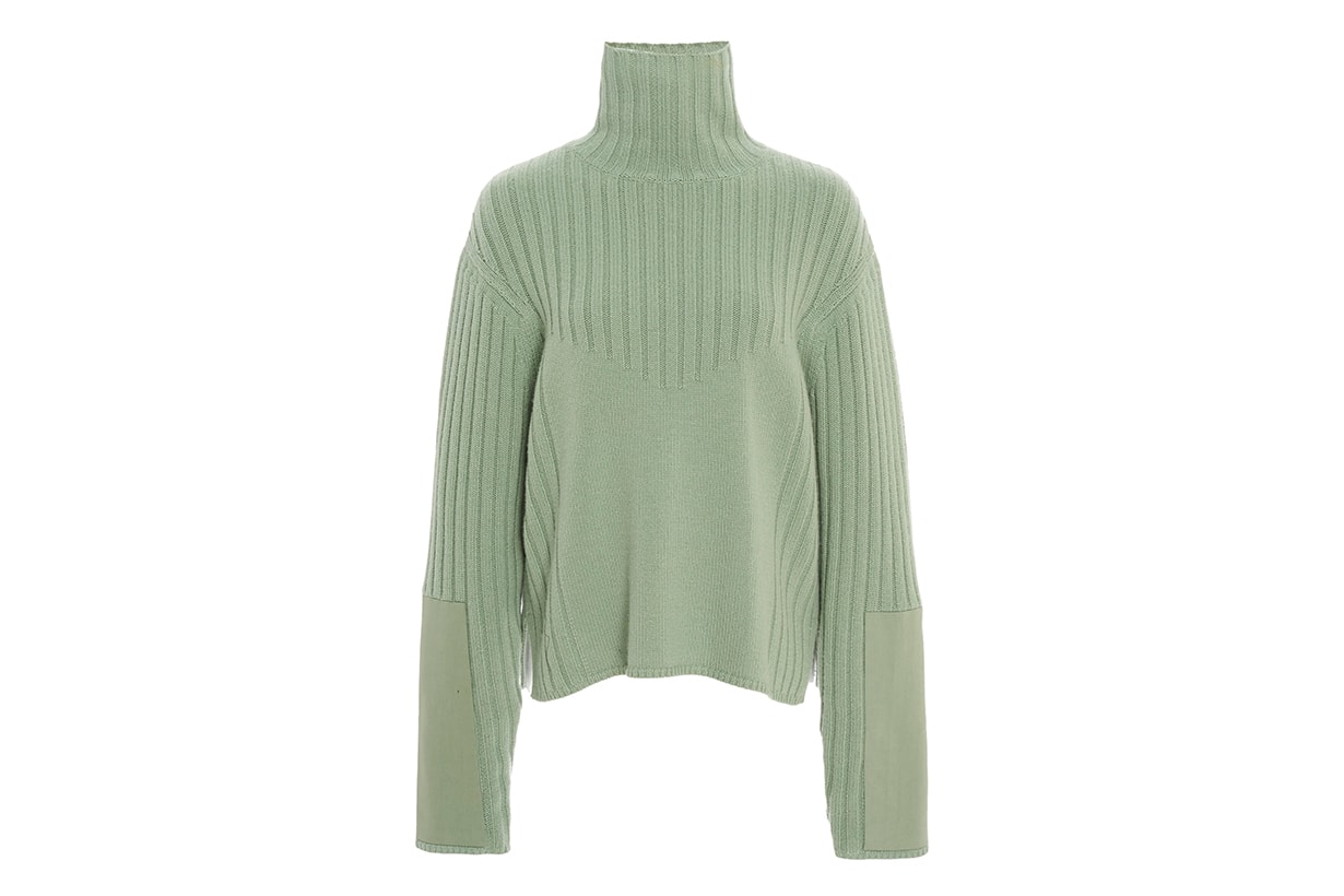 Ribbed Wool-Cashmere Turtleneck