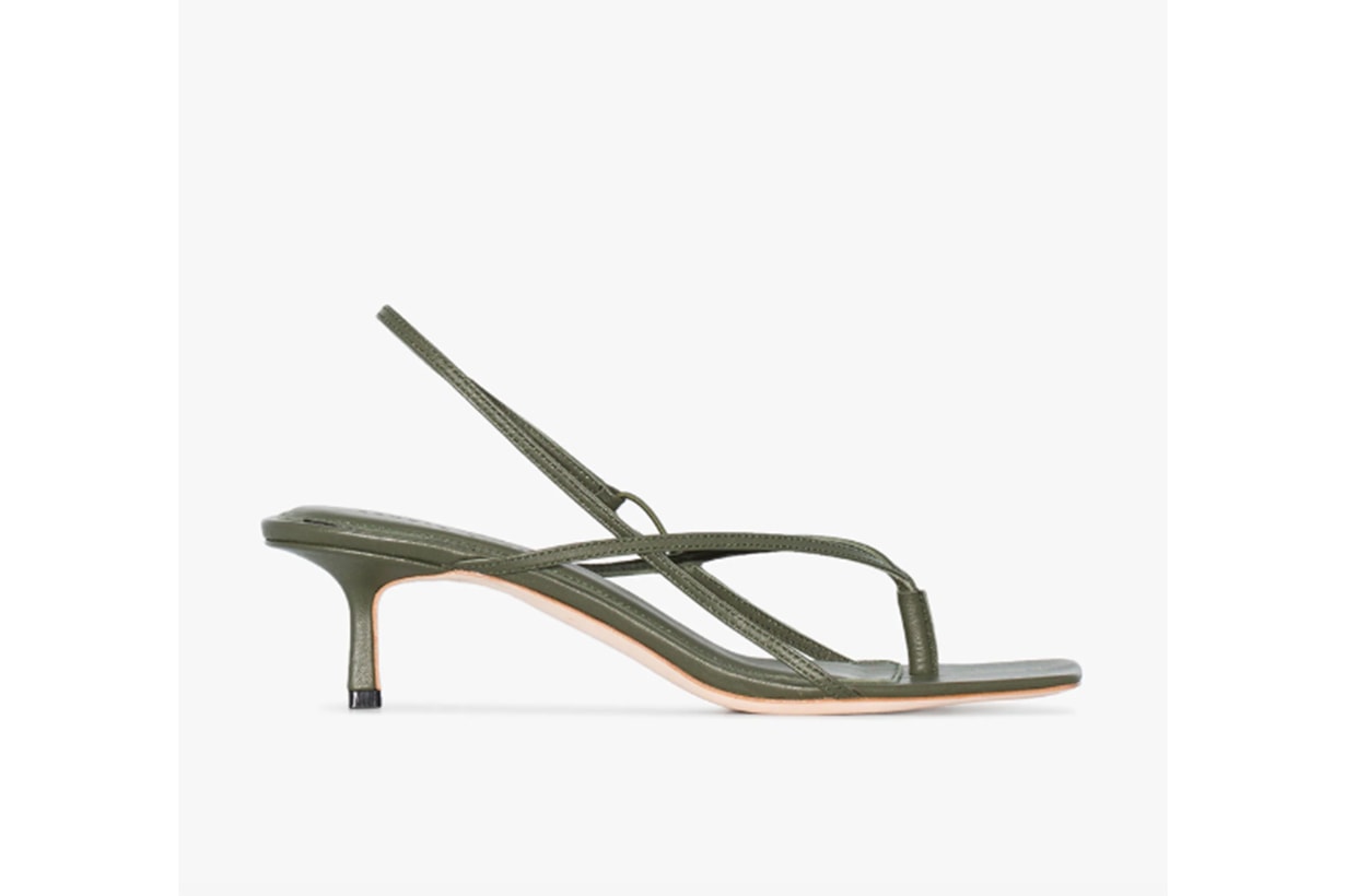 Studio Amelia Green 2.6 50 Leather Sandals