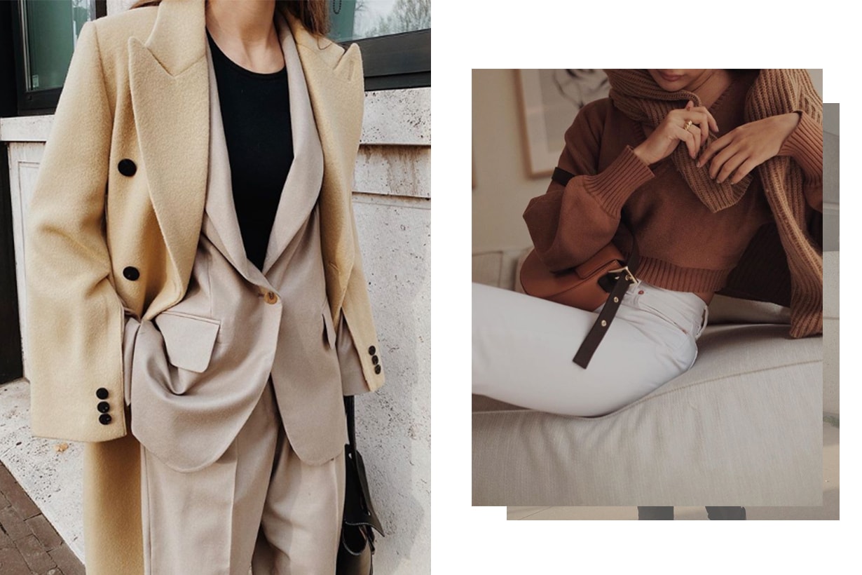 Cream, Beige and Brown Color Fashion Style