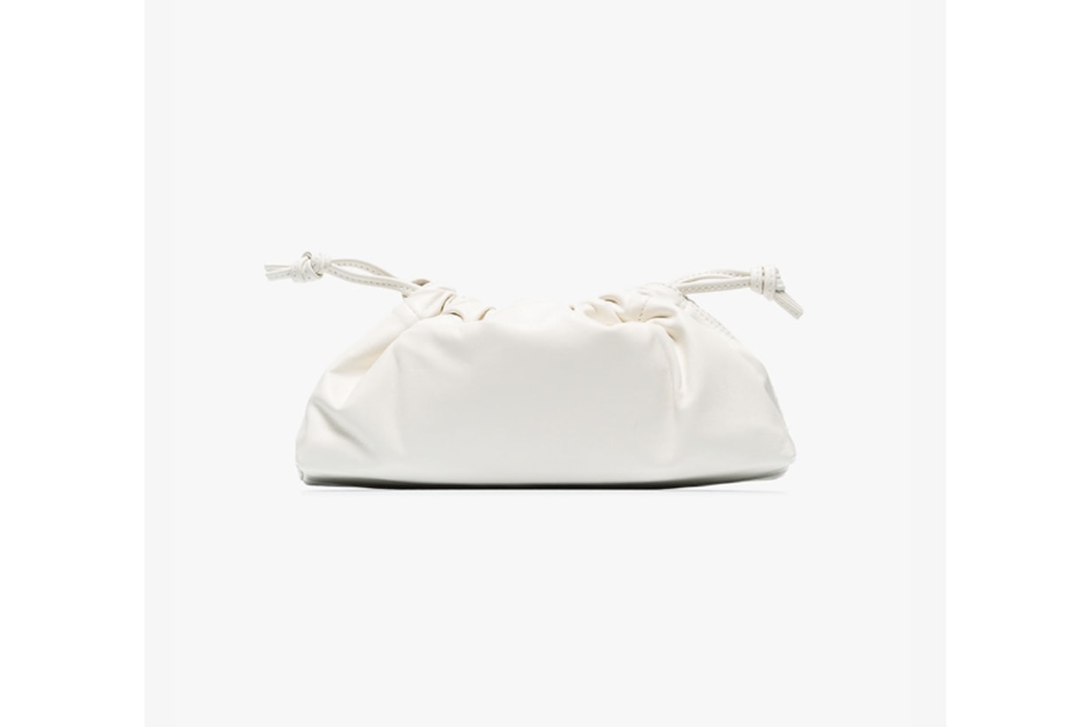 White 1.1 Drawstring Leather Mini Bag