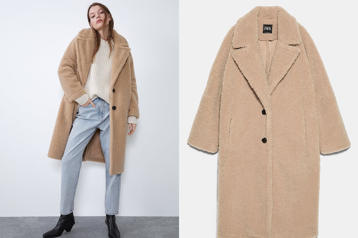 FAUX SHEARLING COAT