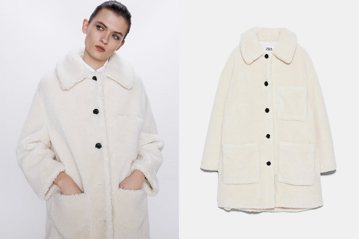 FAUX SHEARLING COAT