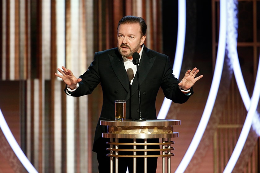 2020 Golden Globe Awards Ricky Gervais