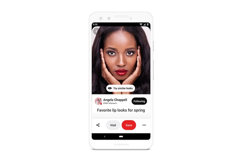 pinterest AR Beauty Try-On Lipstick Colour