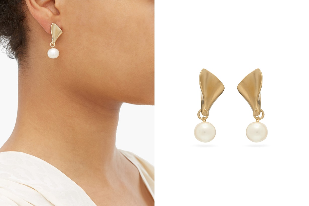 18kt Gold Pearl-drop Earrings