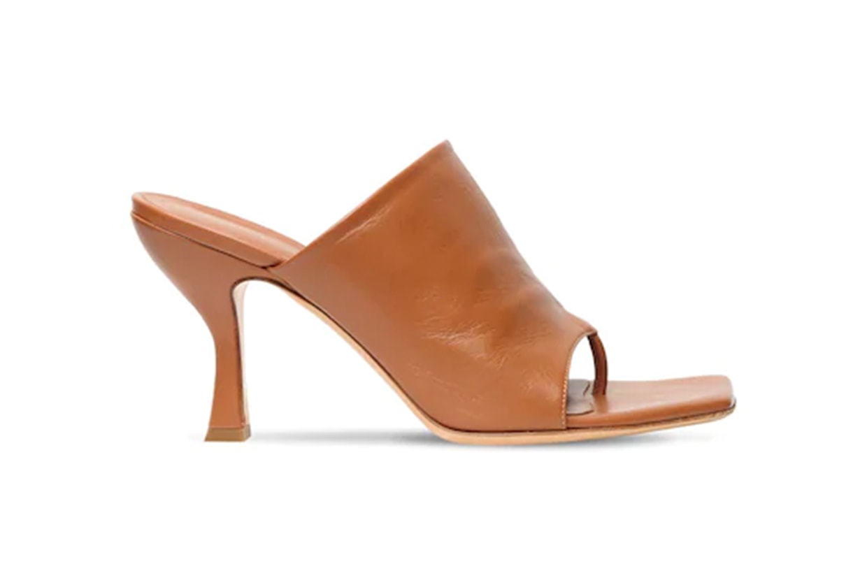 80MM LEATHER THONG SANDALS