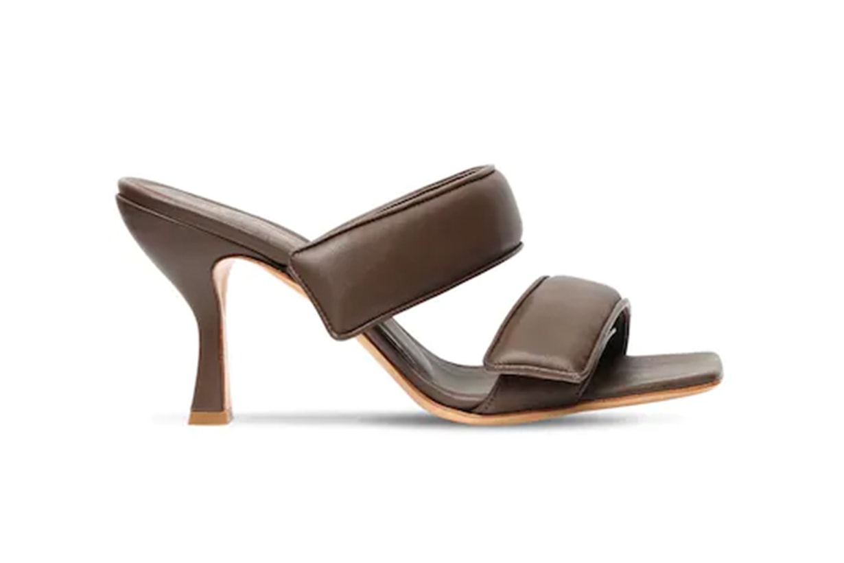80MM PADDED LEATHER STRAPPY SANDALS