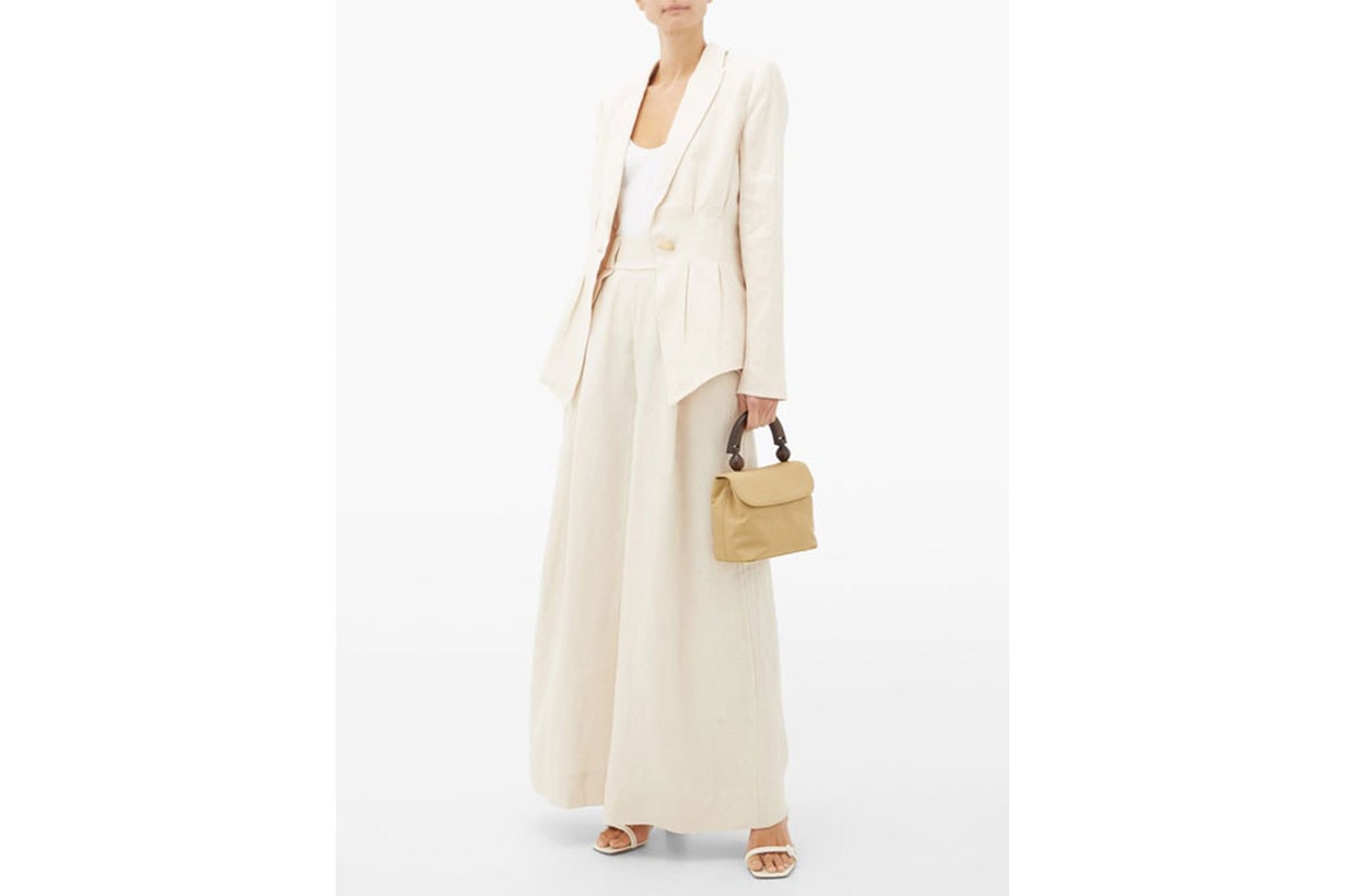 AJE Mimosa Cove Linen Wide-leg Trousers
