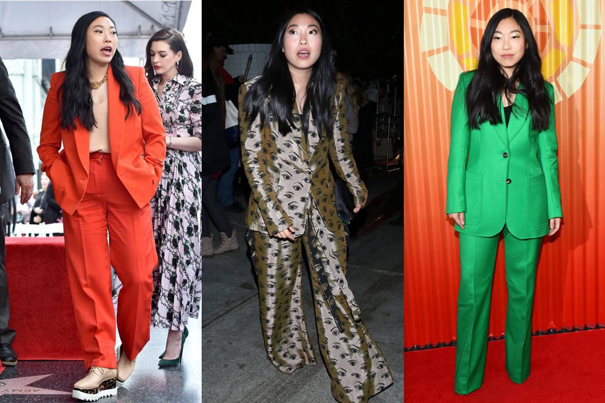 Awkwafina wearing suit