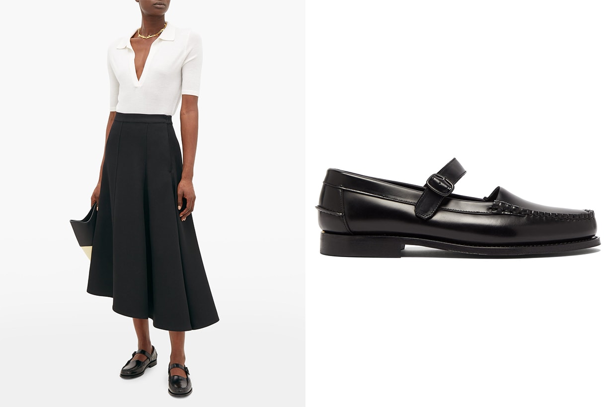 Blanquer Mary-Jane Leather Loafers