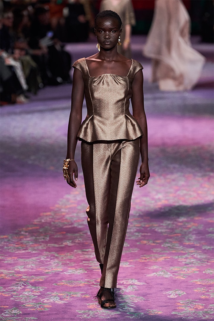 Model Walks at Dior Runway By Maria Grazia Chiuri and Judy Chicago
