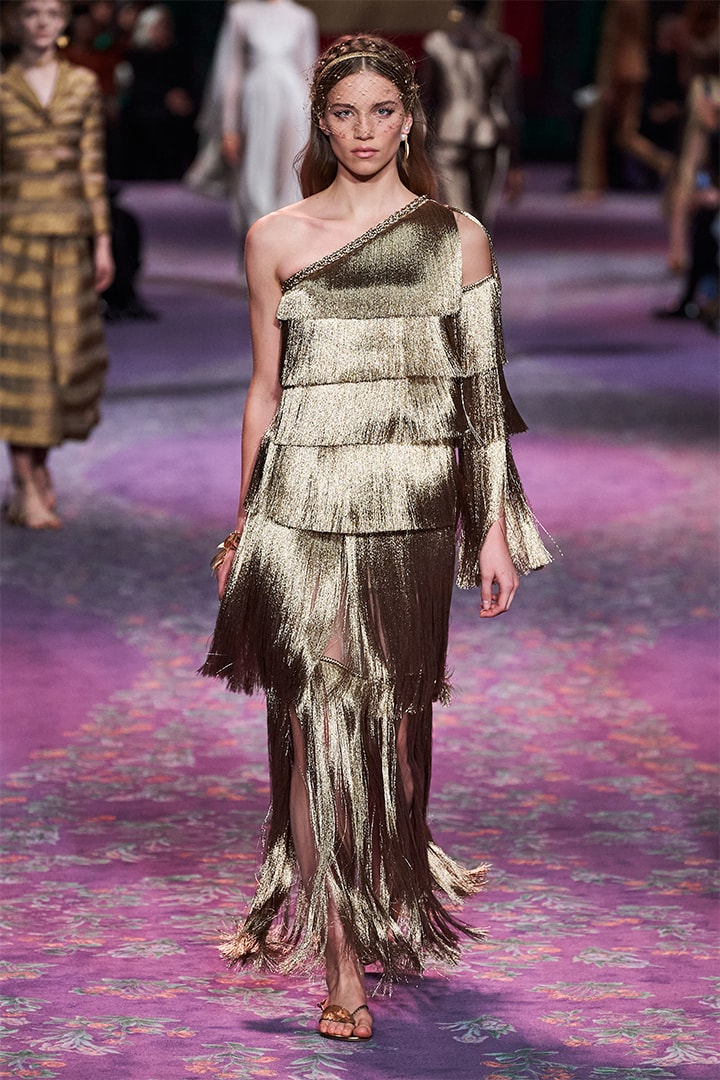 Model Walks at Dior Runway By Maria Grazia Chiuri and Judy Chicago