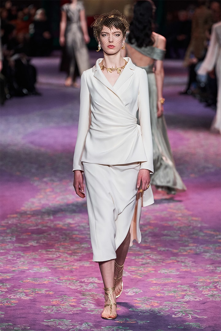 Model Walks at Dior Runway By Maria Grazia Chiuri and Judy Chicago