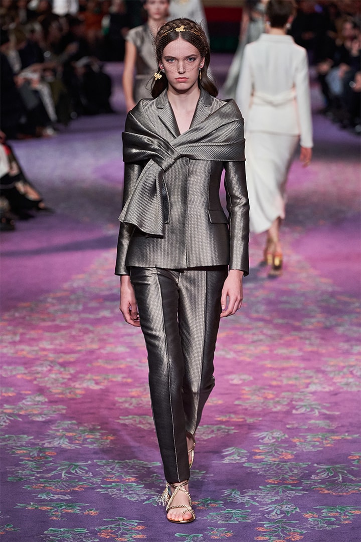 Model Walks at Dior Runway By Maria Grazia Chiuri and Judy Chicago