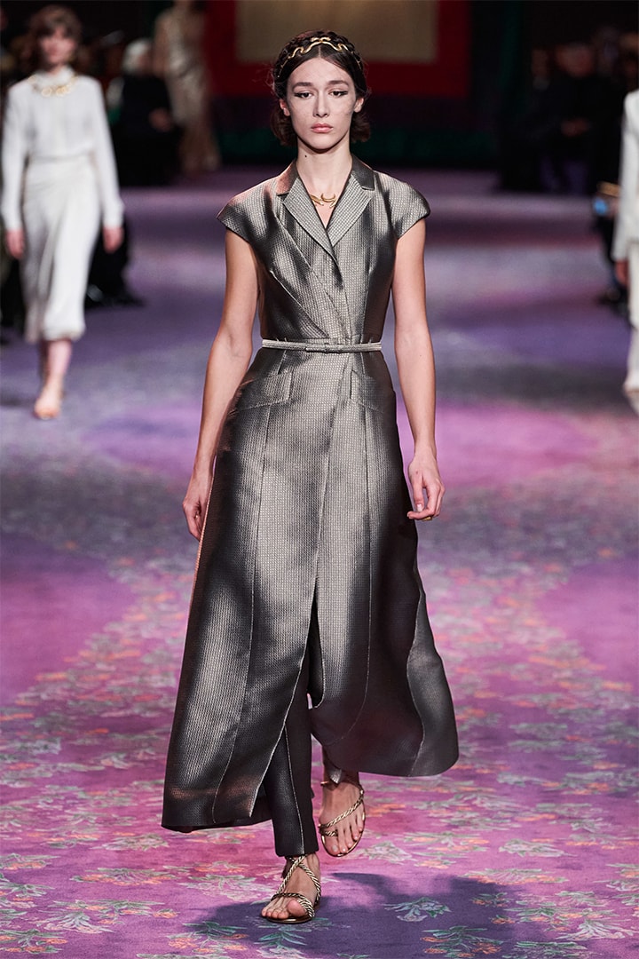Model Walks at Dior Runway By Maria Grazia Chiuri and Judy Chicago