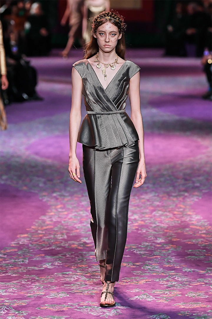 Model Walks at Dior Runway By Maria Grazia Chiuri and Judy Chicago