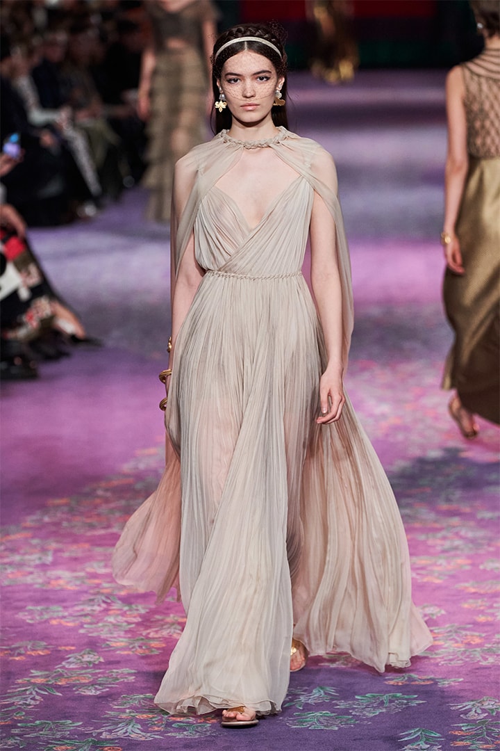 Model Walks at Dior Runway By Maria Grazia Chiuri and Judy Chicago