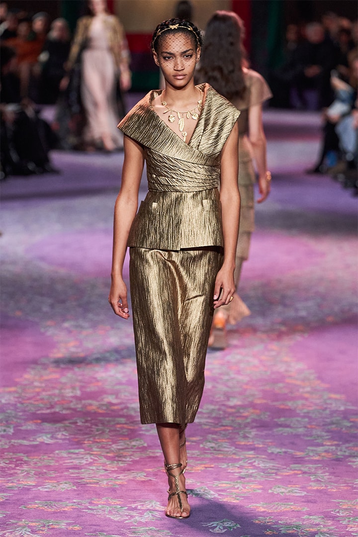 Model Walks at Dior Runway By Maria Grazia Chiuri and Judy Chicago