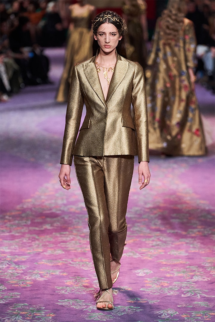 Model Walks at Dior Runway By Maria Grazia Chiuri and Judy Chicago