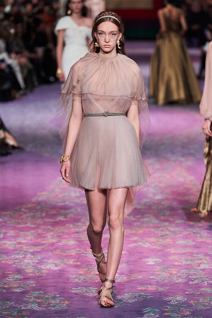 Model Walks at Dior Runway By Maria Grazia Chiuri and Judy Chicago