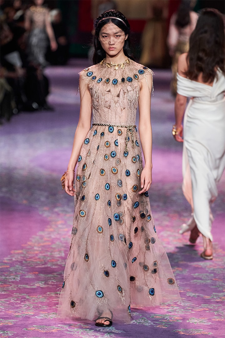 Model Walks at Dior Runway By Maria Grazia Chiuri and Judy Chicago