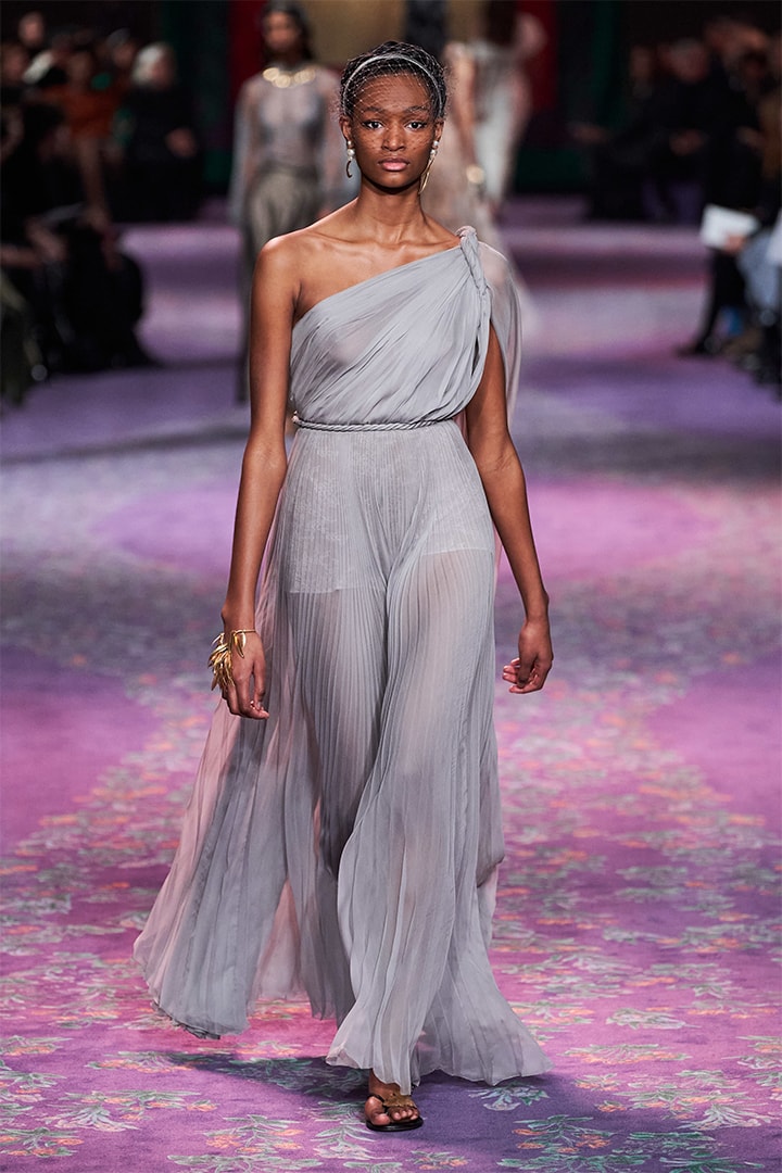 Model Walks at Dior Runway By Maria Grazia Chiuri and Judy Chicago