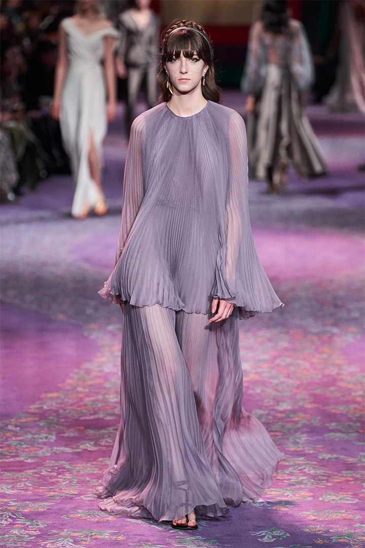 Model Walks at Dior Runway By Maria Grazia Chiuri and Judy Chicago