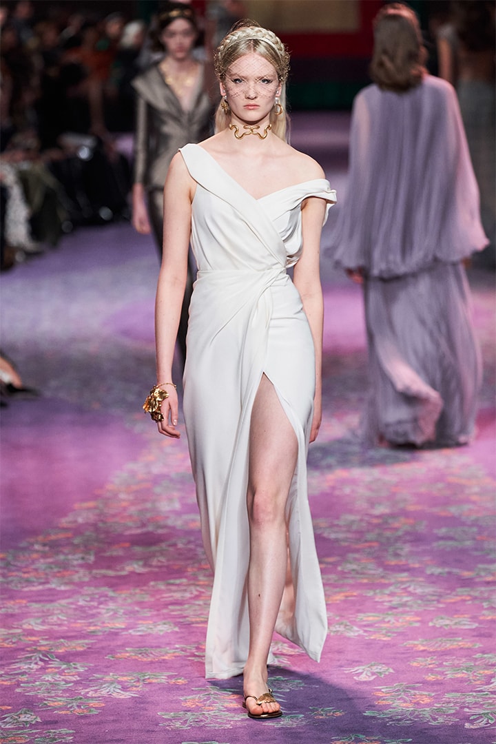 Model Walks at Dior Runway By Maria Grazia Chiuri and Judy Chicago