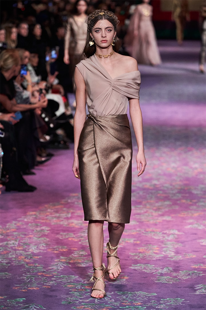 Model Walks at Dior Runway By Maria Grazia Chiuri and Judy Chicago