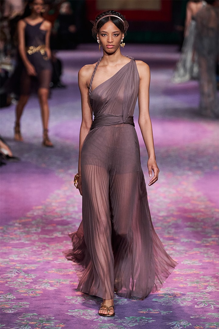 Model Walks at Dior Runway By Maria Grazia Chiuri and Judy Chicago