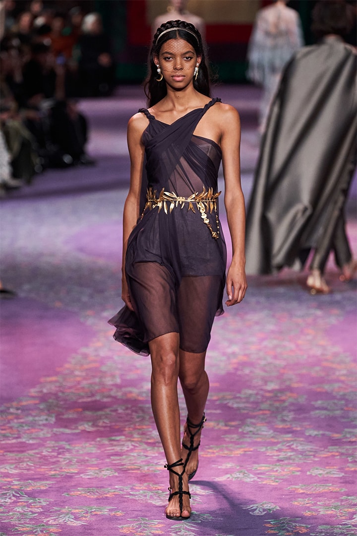 Model Walks at Dior Runway By Maria Grazia Chiuri and Judy Chicago