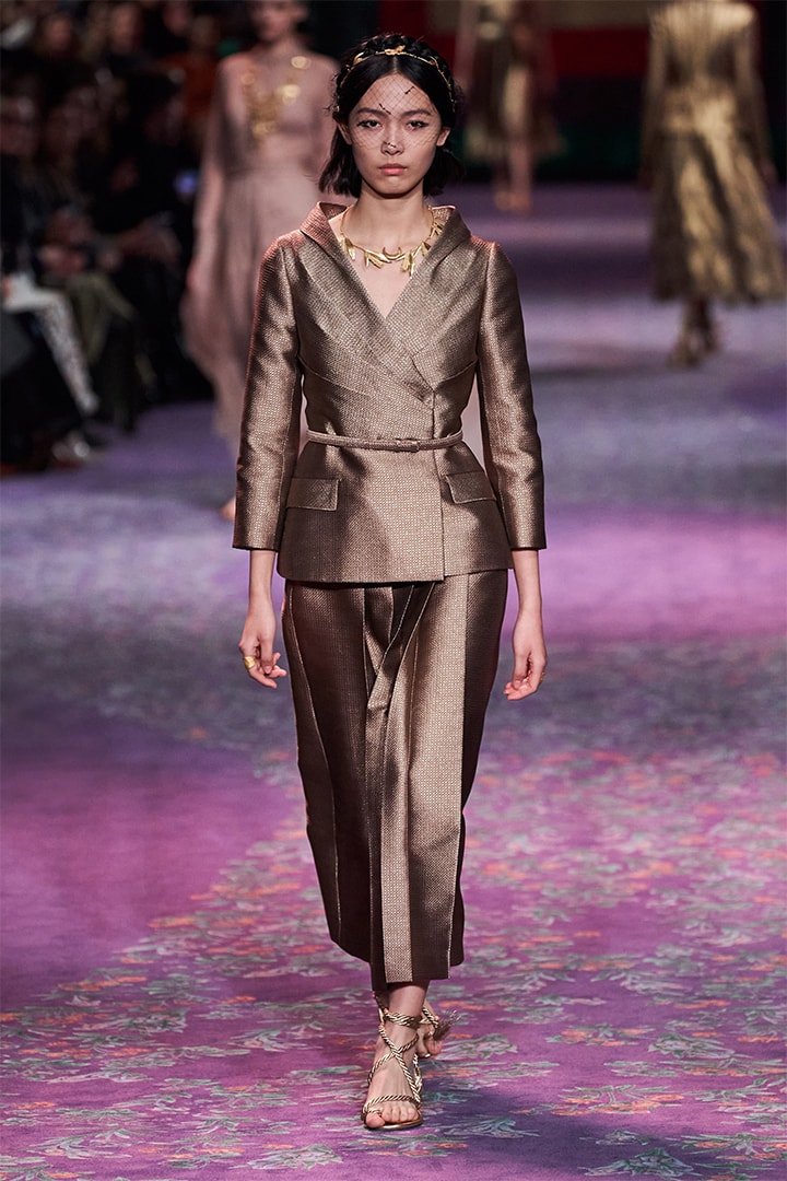 Model Walks at Dior Runway By Maria Grazia Chiuri and Judy Chicago