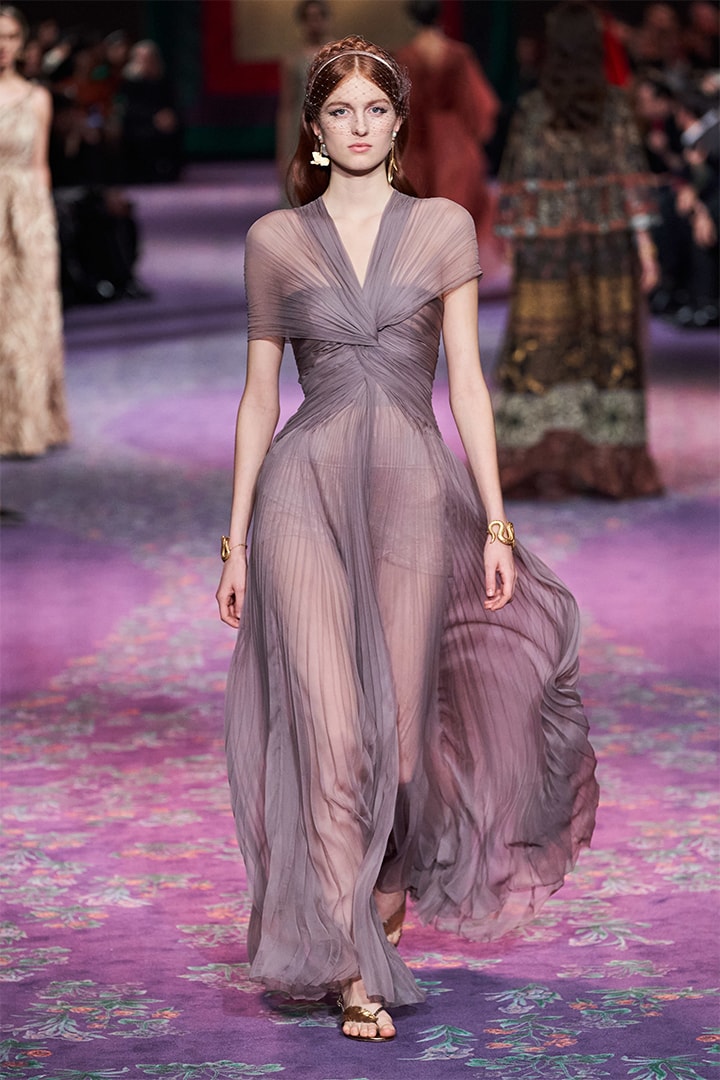 Model Walks at Dior Runway By Maria Grazia Chiuri and Judy Chicago