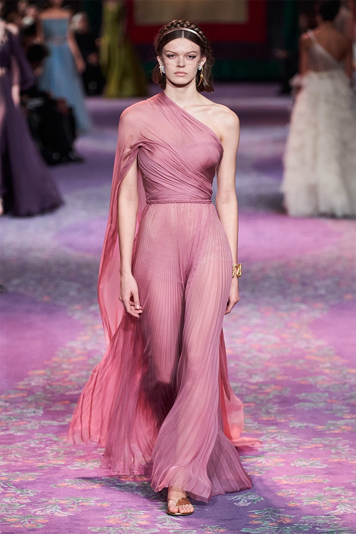 Model Walks at Dior Runway By Maria Grazia Chiuri and Judy Chicago