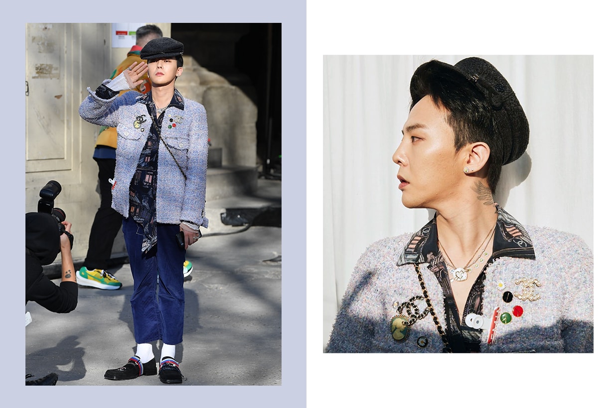 G-Dragon Paris Fashion Week 2020 Chanel Handbags Chanel 19 Chanel x Pharrell Williams Crossover Collection Celebrities style k pop korean idols celebrities singers
