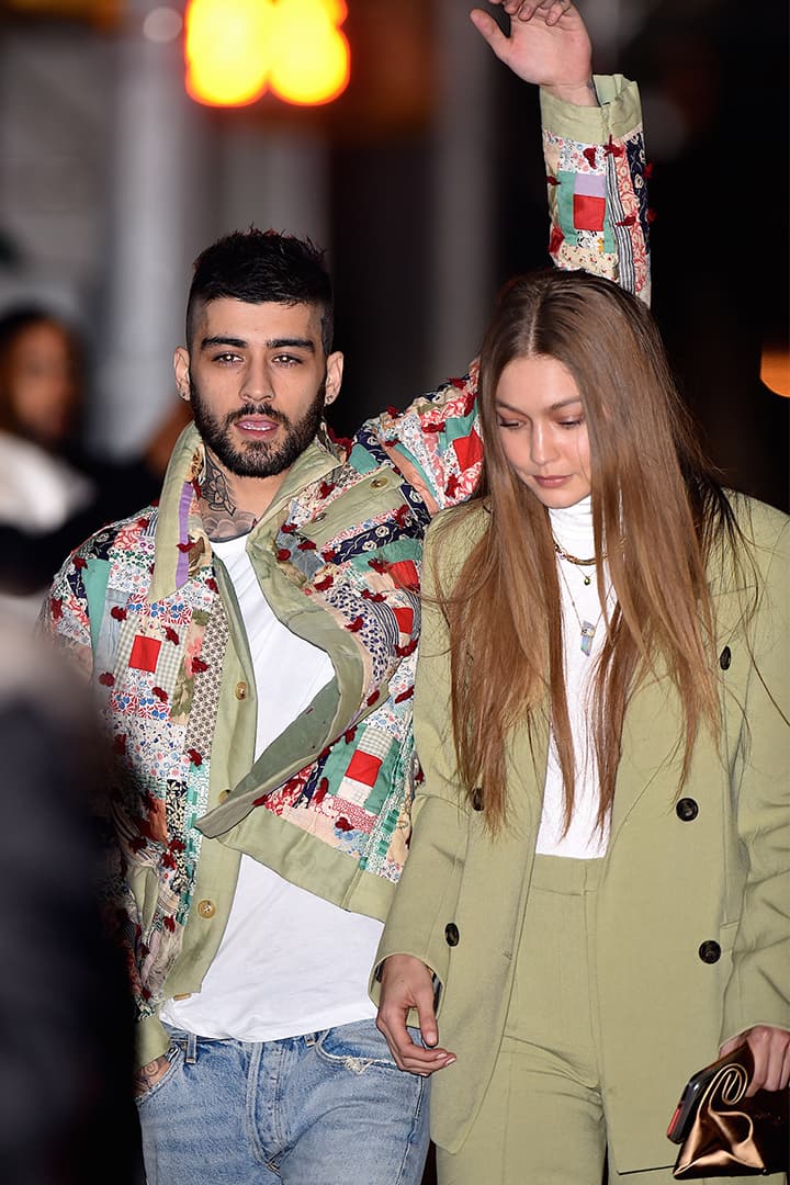 Gigi Hadid and Zayn Malik show PDA after leaving a restaurant in NoHo celebrating a birthday on January 11, 2020