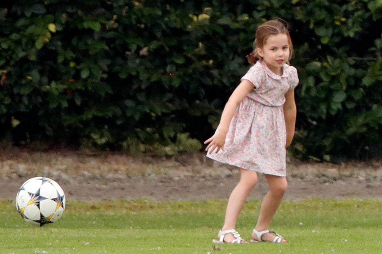 Princess Charlotte Plays Football