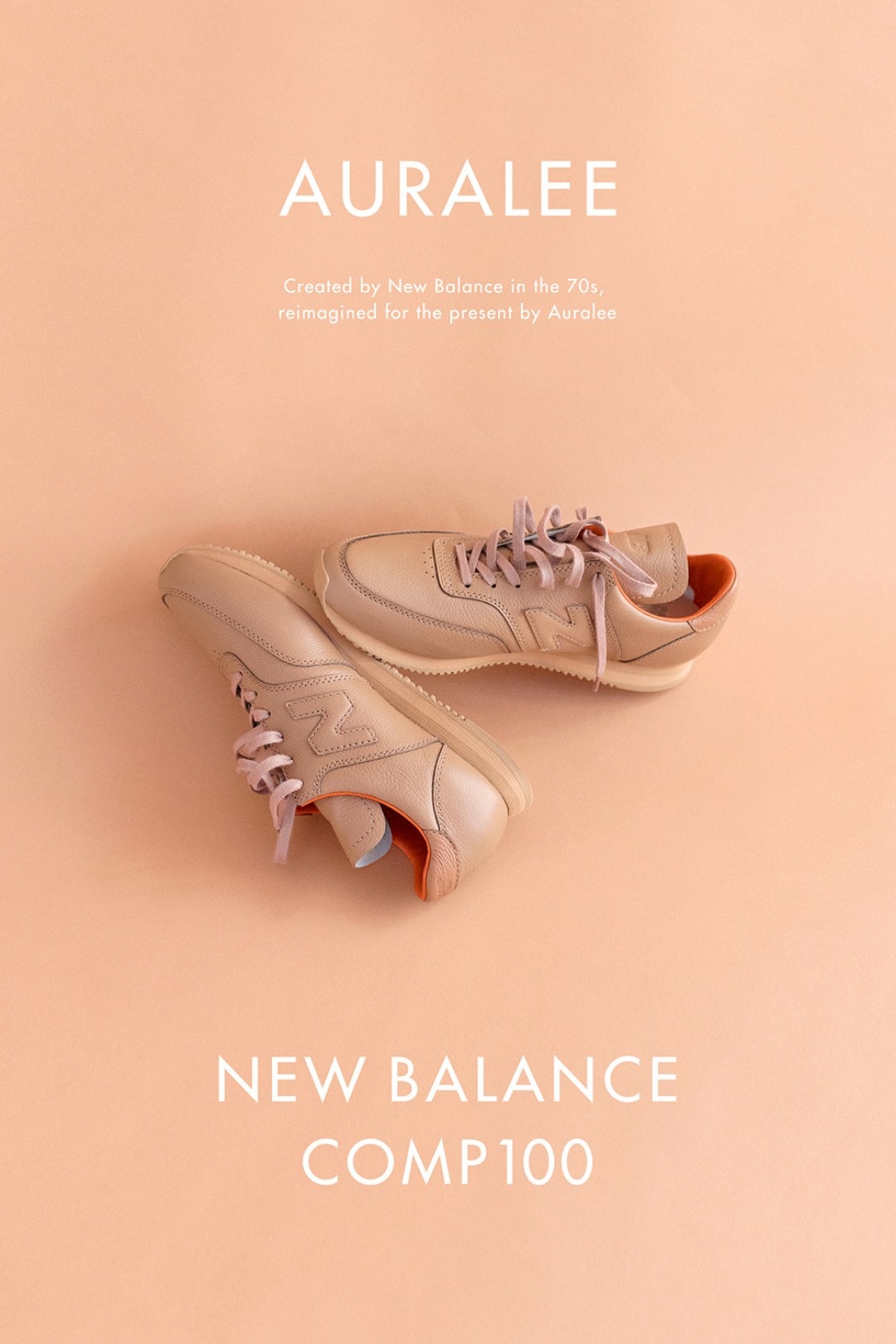 auralee new balance comp100 sneaker apparel collaboration spring summer 2020