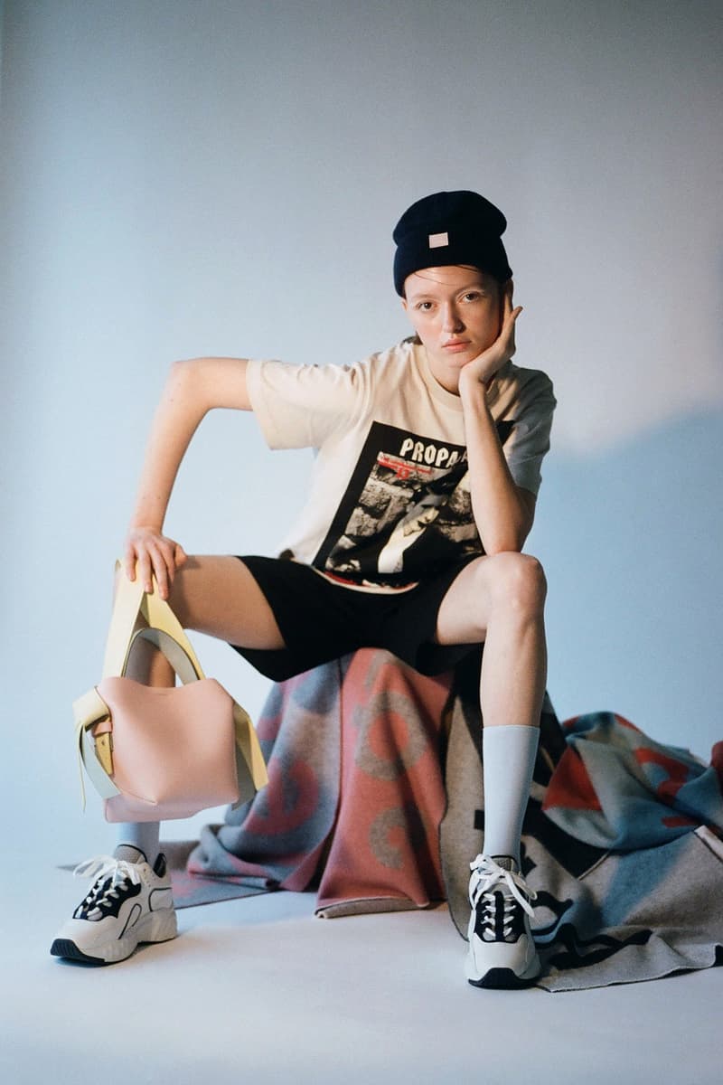 acne studios spring summer collection handbags scarf t shirt release
